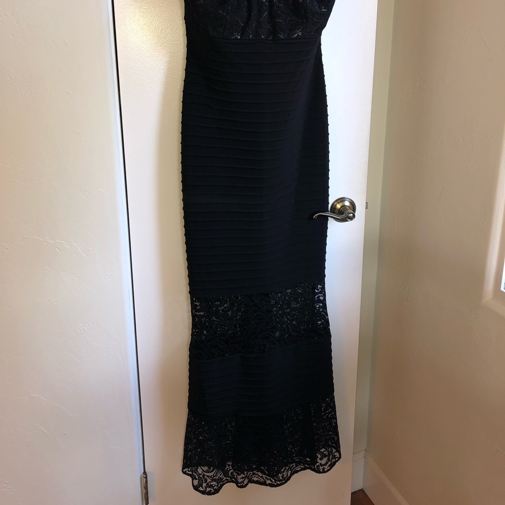 Calvin Klein Black Strapless Mermaid Gown